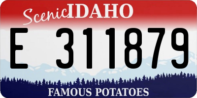 ID license plate E311879