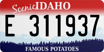 ID license plate E311937