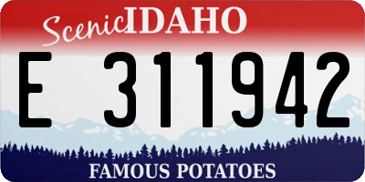 ID license plate E311942