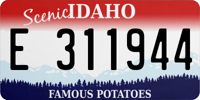 ID license plate E311944