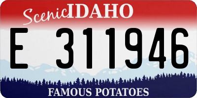 ID license plate E311946