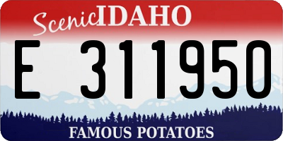 ID license plate E311950