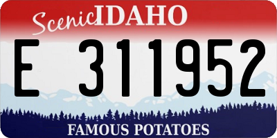 ID license plate E311952