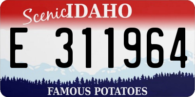 ID license plate E311964