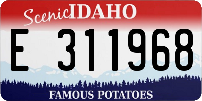 ID license plate E311968