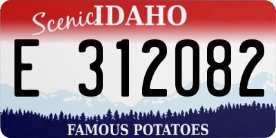 ID license plate E312082