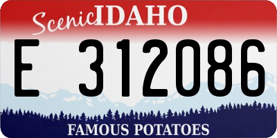 ID license plate E312086