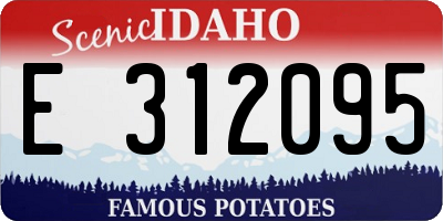 ID license plate E312095