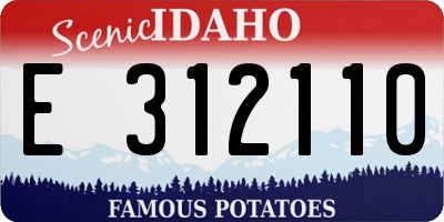 ID license plate E312110