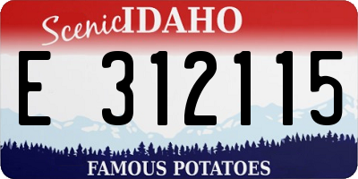 ID license plate E312115