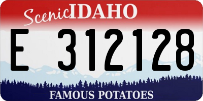 ID license plate E312128