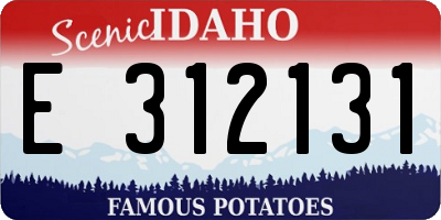 ID license plate E312131