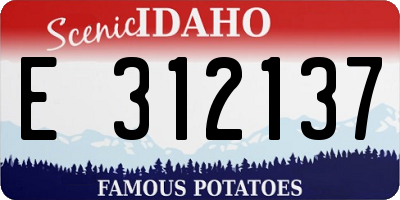 ID license plate E312137