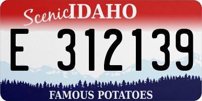 ID license plate E312139