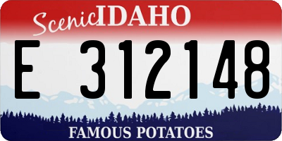 ID license plate E312148