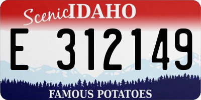 ID license plate E312149
