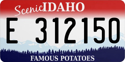 ID license plate E312150