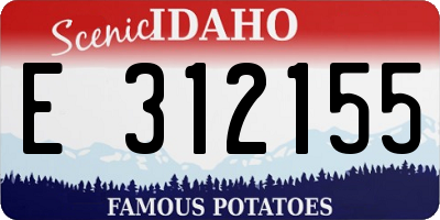 ID license plate E312155