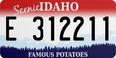 ID license plate E312211