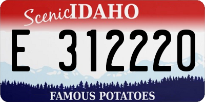 ID license plate E312220