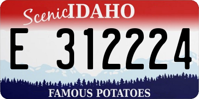ID license plate E312224
