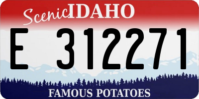 ID license plate E312271