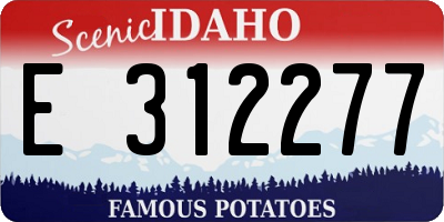 ID license plate E312277