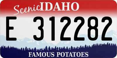 ID license plate E312282
