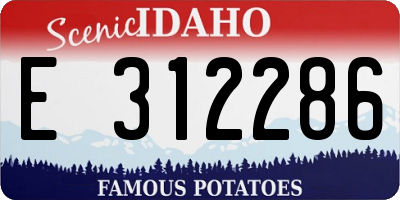 ID license plate E312286