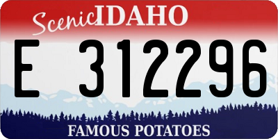 ID license plate E312296