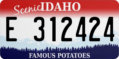 ID license plate E312424