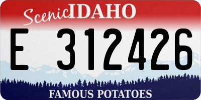 ID license plate E312426