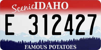 ID license plate E312427