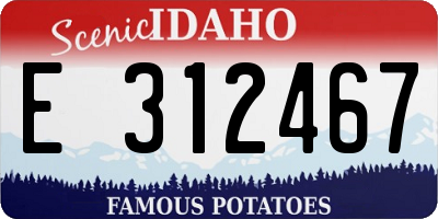 ID license plate E312467