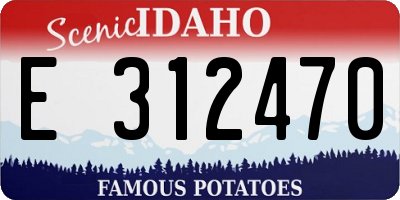 ID license plate E312470