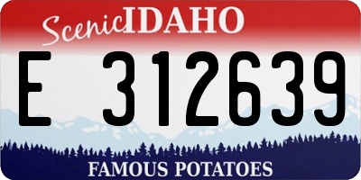 ID license plate E312639