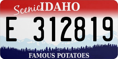 ID license plate E312819