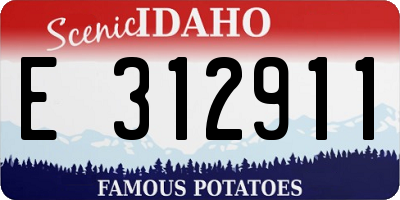 ID license plate E312911