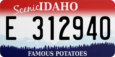 ID license plate E312940