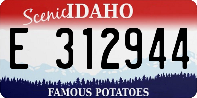 ID license plate E312944