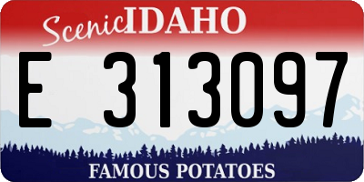 ID license plate E313097