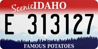 ID license plate E313127