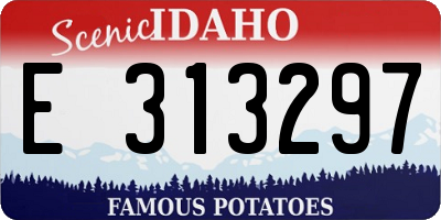 ID license plate E313297
