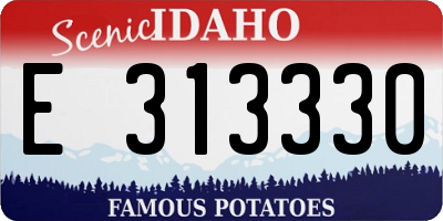 ID license plate E313330