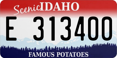 ID license plate E313400