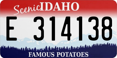 ID license plate E314138