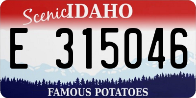 ID license plate E315046