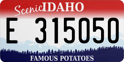 ID license plate E315050