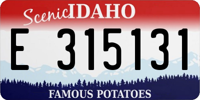 ID license plate E315131