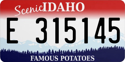 ID license plate E315145